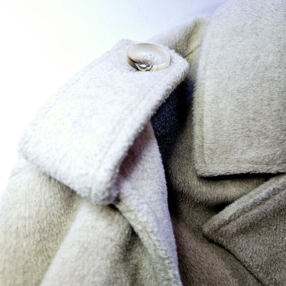 4th + Reckless Seana Boxy Long Line Oversize Menswear Inspired Trench Coat Tan M - Picture 7 of 12